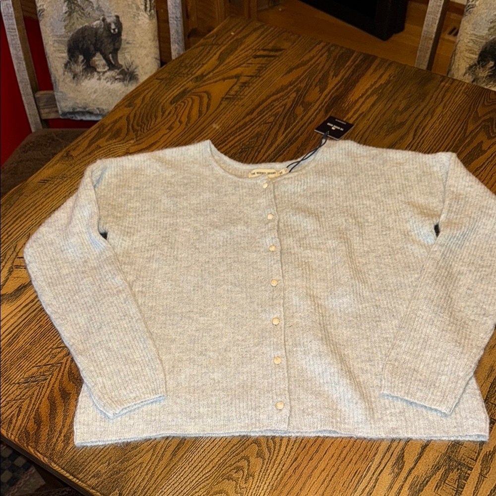 The Normal Brand Gray Knit Cardigan
